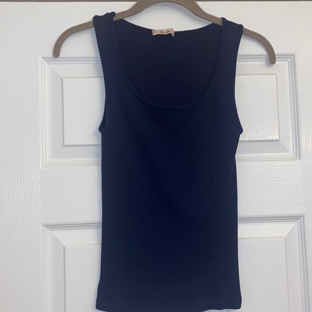 Navy one size fits all sugar lips tank top